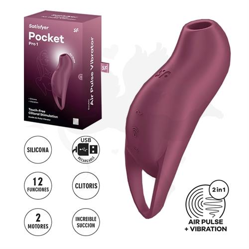 Pocket Pro 1: Succionador Clitoral con Ondas de Presión y Vibración