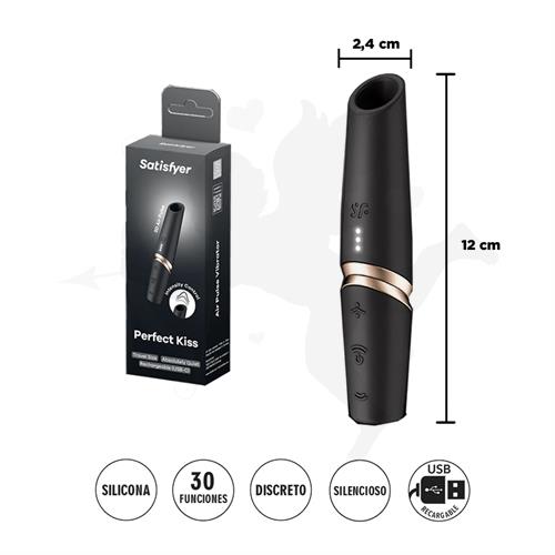 Perfect Kiss - Estimulador por ondas de presion con carga USB