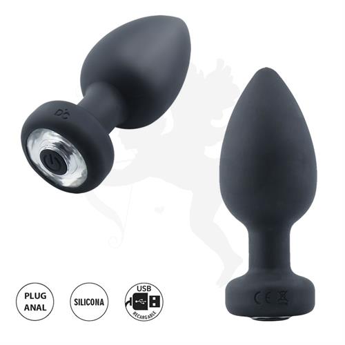 Hydrus Dilatador anal con vibracion carga USB y control remoto